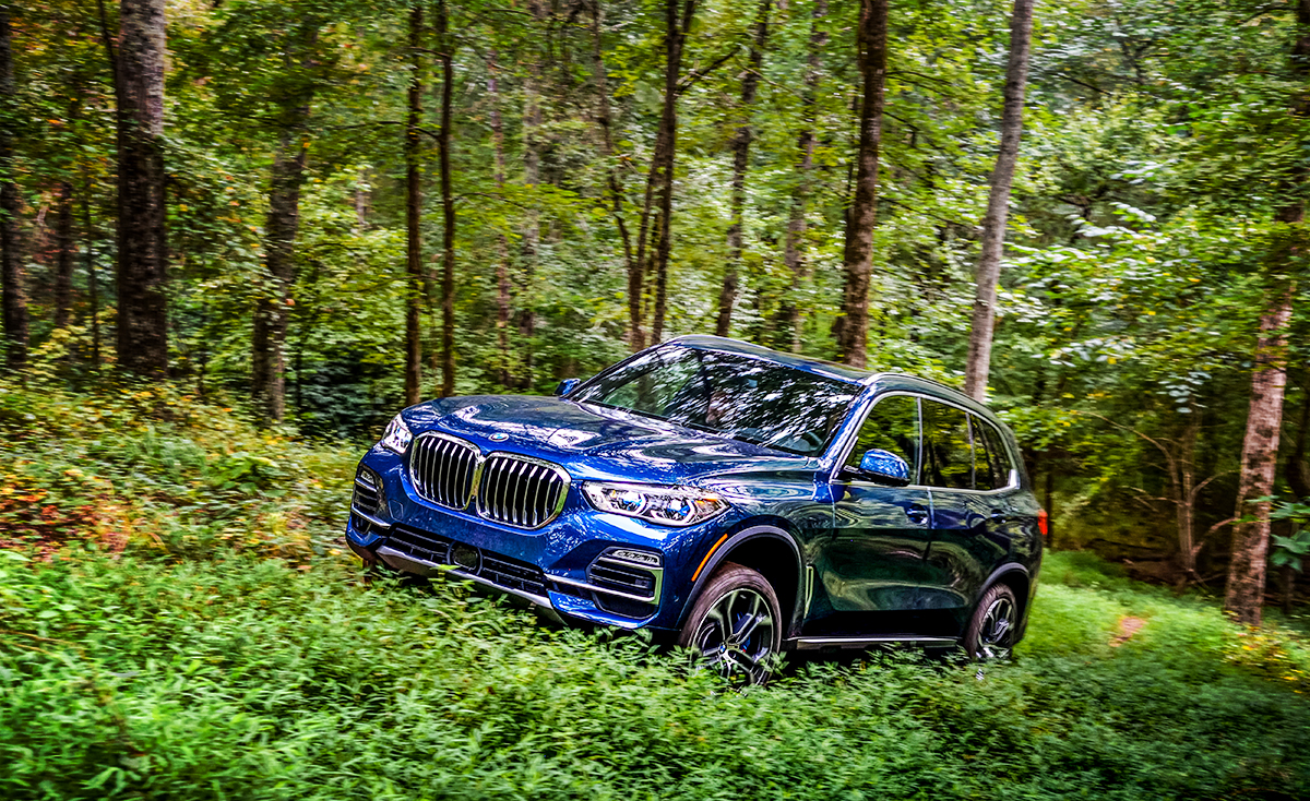 Off-roading in the 2019 BMW X5 in Georgia